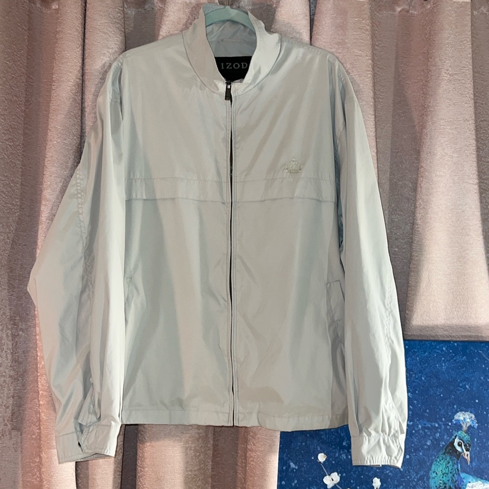 Izod Size XL Zipup Cream Jacket